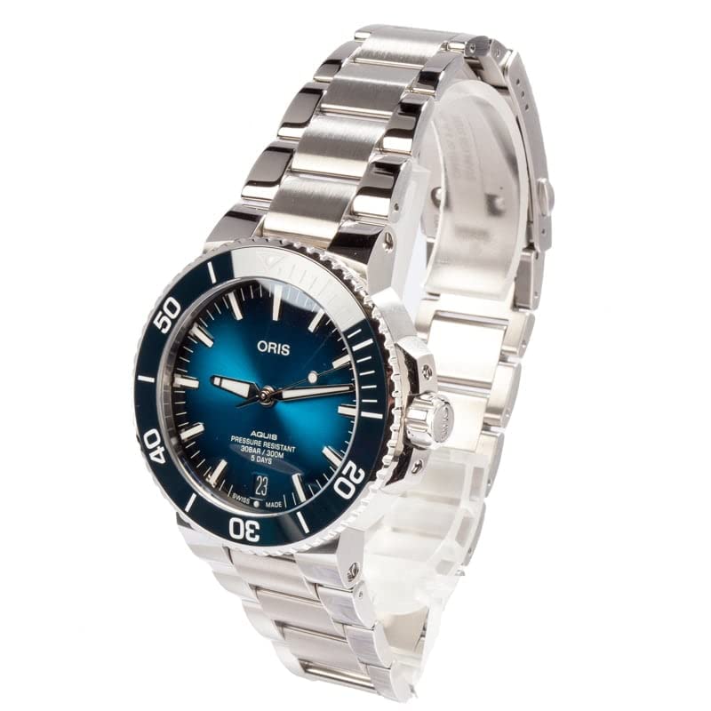 Oris Aquis Date Calibre 400 Blue Dial Men's Watch - Model Number: 01 400 7763 4135-07 8 24 09PEB