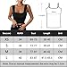 Imagen de Haibang Camiseta sin Mangas Mujer Verano Sexy Crop Top Ajustado Cuello Cuadrado Camisetas Tirantes Elegantes Tank Tops Básica Chalecos Top Lencero Doble Forro Moda Casual Streetwear