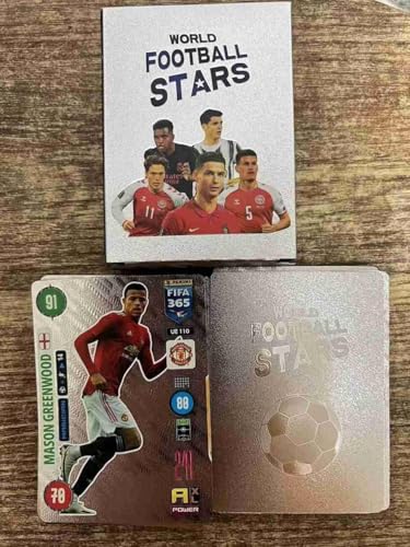 Image of Champions League Football Collector Cards - 55 PCS Unofficial Trading Card Game Pack For Kids & Fans | Soccer Cards For Boys, Girls, Gifting (Football Silver)