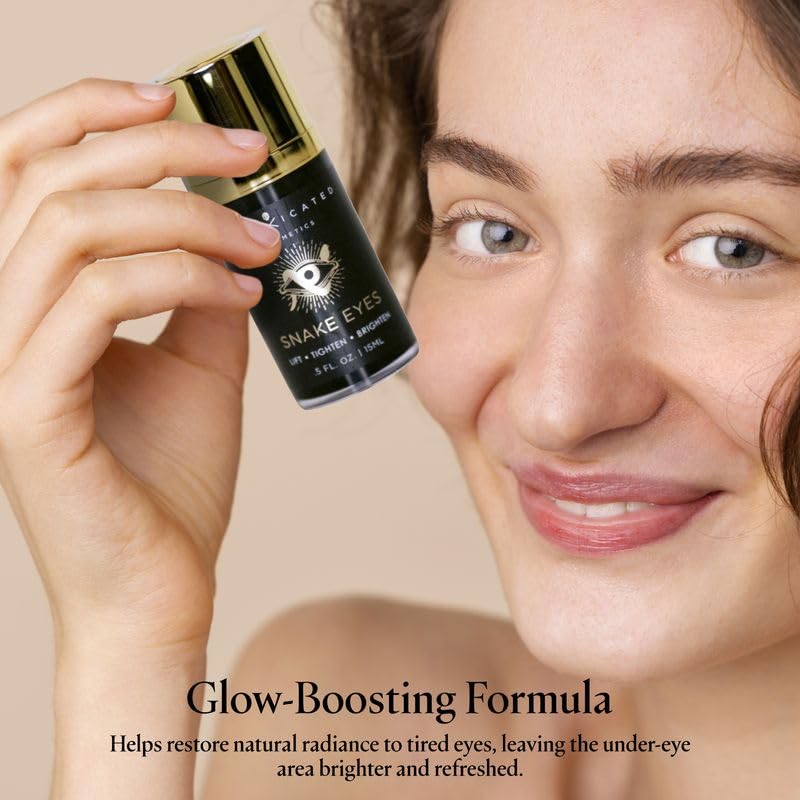 Intoxicated Cosmetics Snake Eyes Eye Serum 15 ml - Bakuchiol Under Eye Solution for Women and Men - Lift | Tighten | Brighten - Image 3