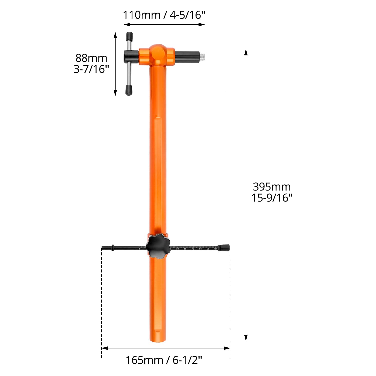 QWORK® Attrezzo forcellino Cambio Bici in Lega di Alluminio, Strumento di Riparazione Bici per Riparare o Mantenere Cambi di Marcia di precisione