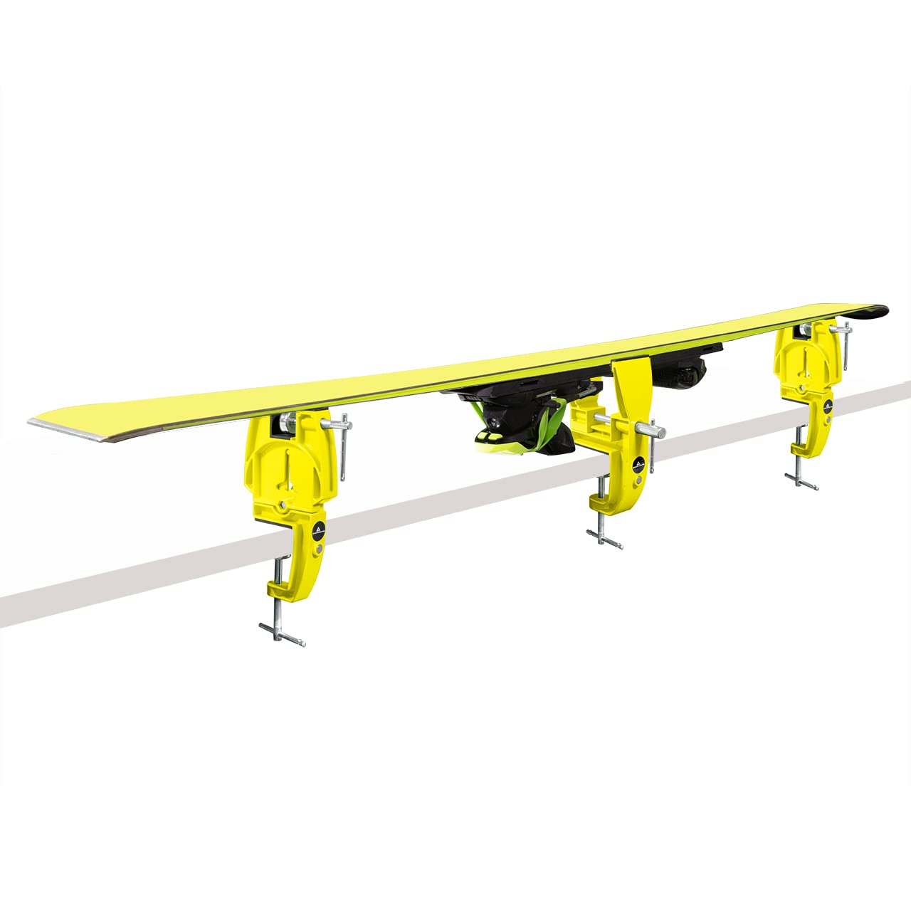 RaceWax SkinRocks Ski Vise Racing Skispanner Pro Plus World Cup Skihalterung gelb