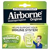  Airborne effervescent health formula tablets, lemon lime - 10 ea by Airborne