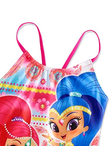 Shimmer and Shine Girls Swimwear Swimsuit (4, Pink)3