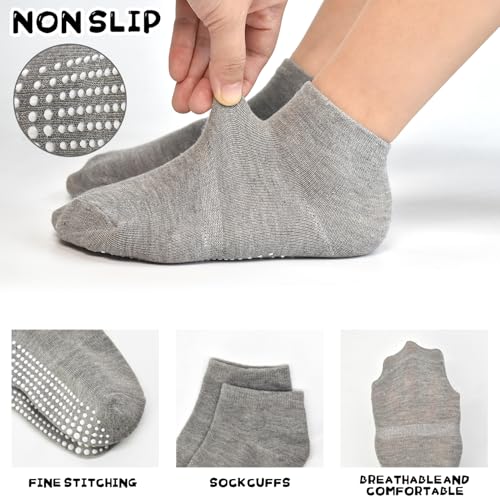 ELUTONG Non Slip Toddler Socks,Boy Socks with Grips 15 Pairs Anti Skid Kids Low Cut Socks for Baby Infant(0-7 Years)2