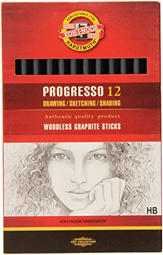 Lápices KOH-I-NOOR Progresso HB Graphite Caja 12 miniatura 1