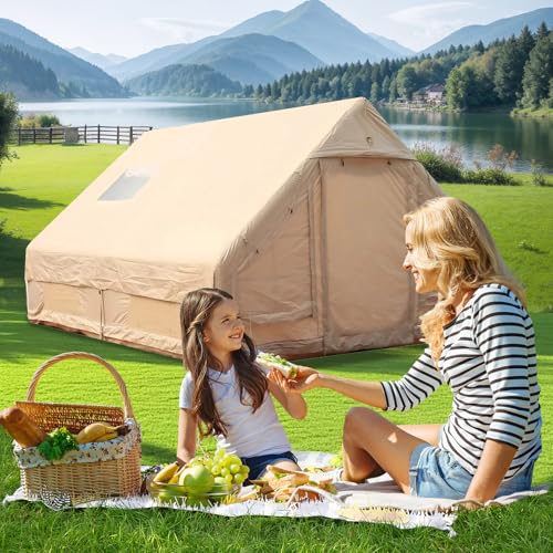 Carpa inflable para camping 4 estaciones 8 personas 420D miniatura 6