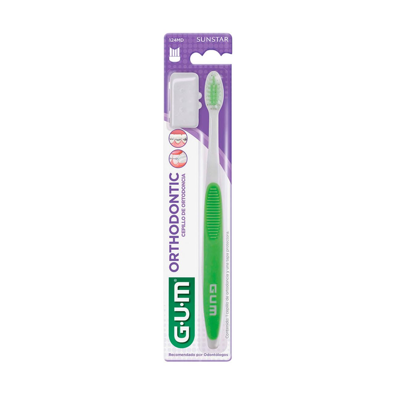 Gum Ortodoncia 124 Szczoteczka do Zębów, 1 sztuka