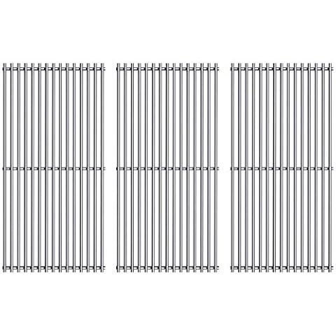 Votenli S720-0896 (3-Pack) 17" Stainless Steel Cooking Grate for Homedepot Nexgrill 720-0896B 720-0896 720-0896BK 720-0896E 720-0896C 720-0896CP 720-0898 720-0898A Cover