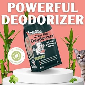Sprinkle & Sweep Litter Box Deodorizer – Cat Litter Deodorizer Non Toxic and Safe for Kittens – Litter Deodorizer Instantly Eliminates Foul Litter and Urine Odors (Pack of 4)