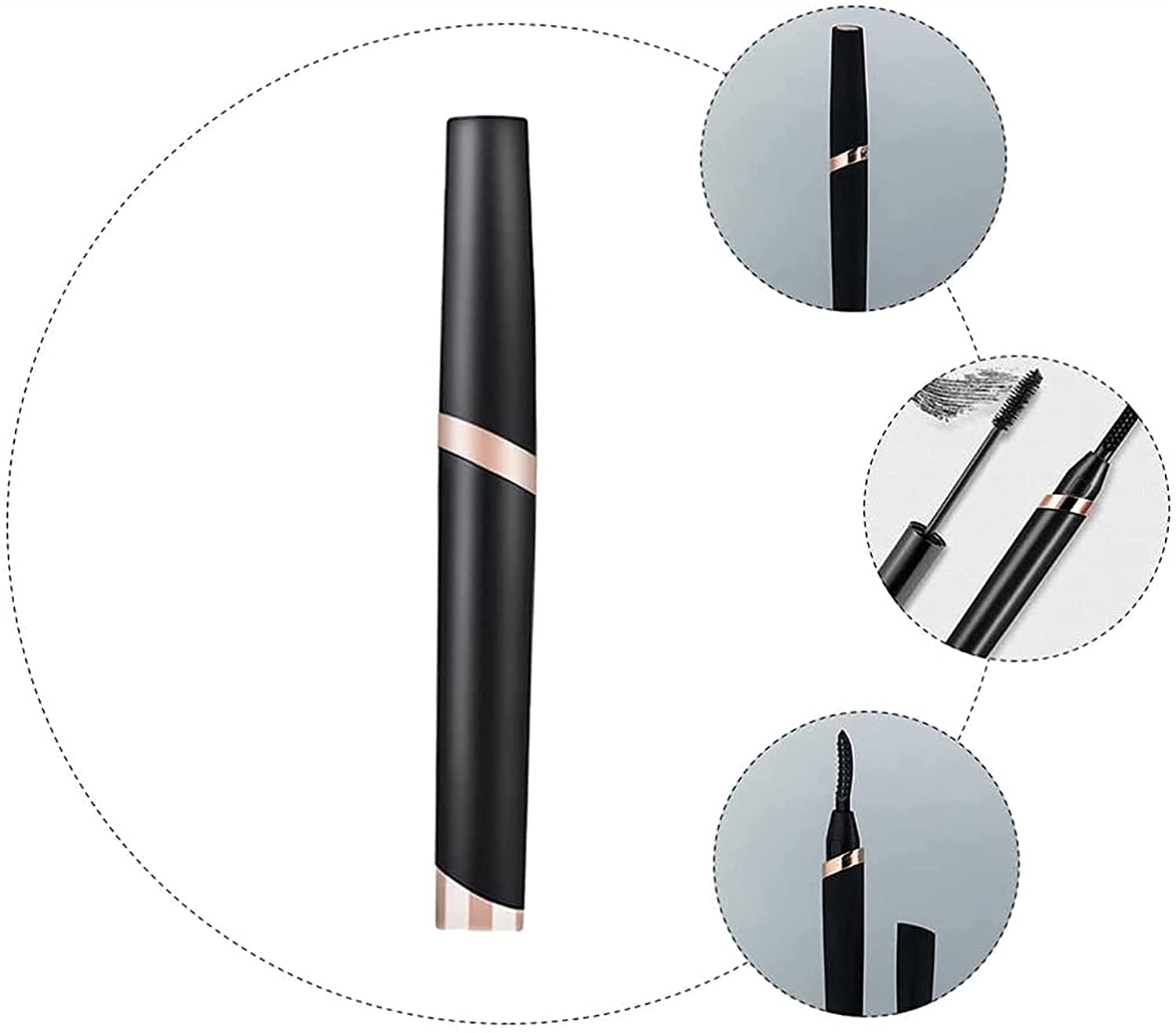 Cilorredor eléctrico de pestañas con calefacción USB Curler de pestañas Recargables Calefacción rápida Curler de pestañas Naturales de Maquillaje Duradero