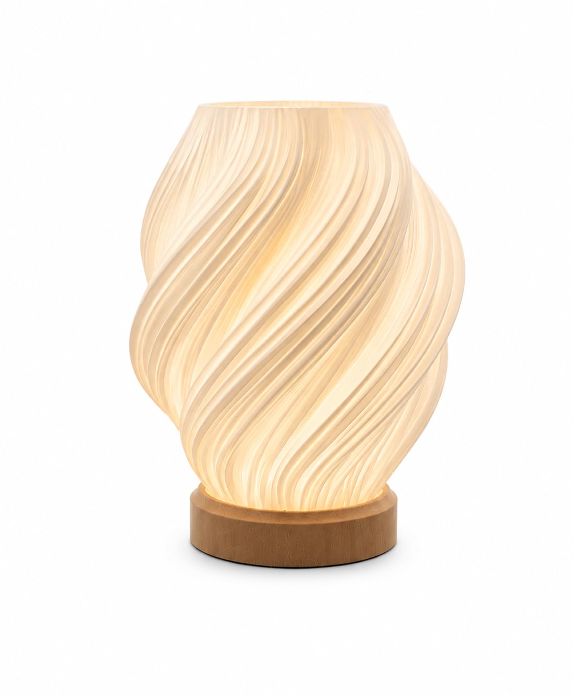 Vortex Table Lamp, 3D Printed Modern Spiral Bedside Lamp, Minimalist LED Night Light, Decorative Ambient Lamp for Bedroom, Living Room & Office-image-36