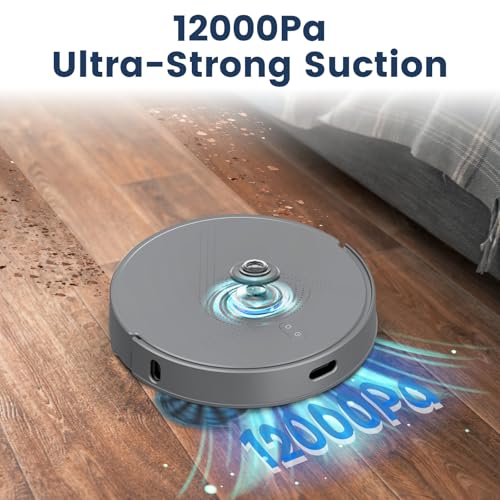 Image of FIXR Robot Vacuums and Mop Self-Emptying, 12000PA Suction 75-Day