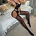 TAYLORHOTT Women Sexy Bodystocking Suspenders Sheer Lingerie One Piece Tights Bodysuits S-XXL (Black, One Size)
