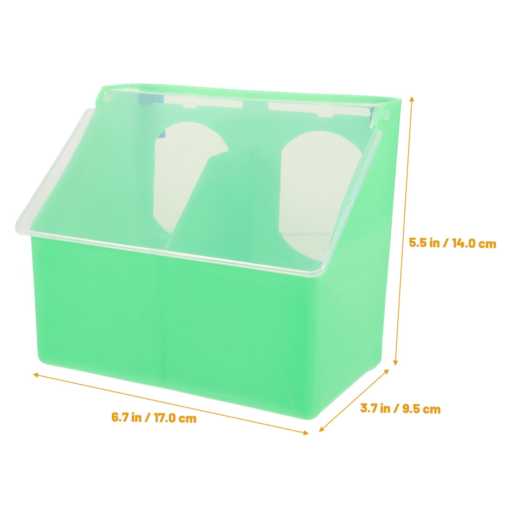 BESPORTBLE 4pezzi Mangiatoia Per Uccelli Gabbia Resistente Alimentatore Multi-grid Per Pappagalli e Cockatiel Facile Da Installare e Risparmio Di Cibo Con Coperchio Accessori Per Uccelli