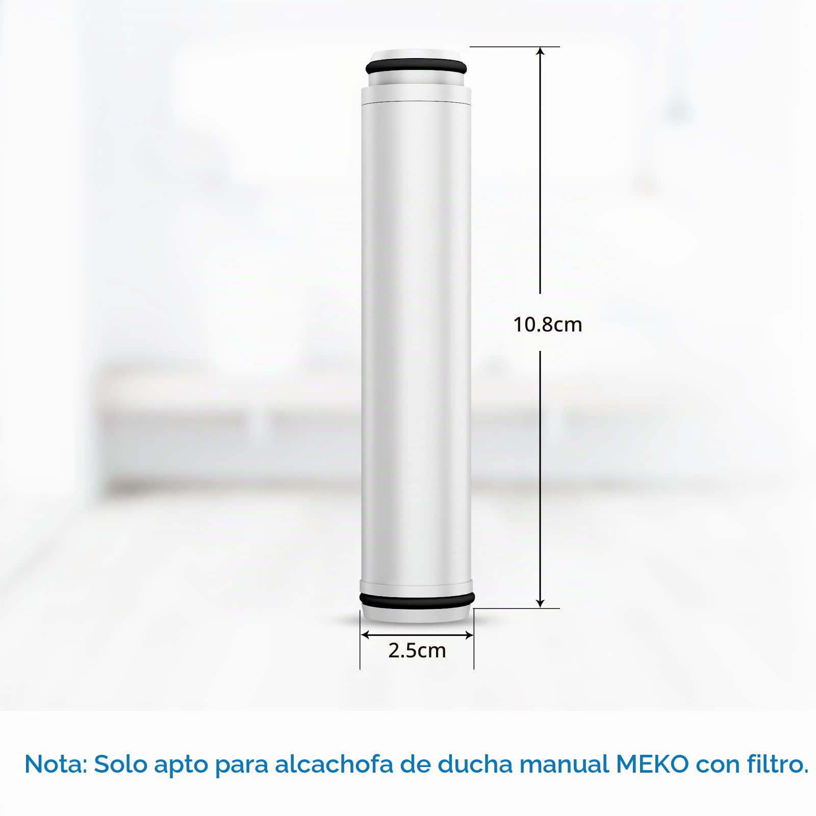 MEKO 2 paquetes de cartuchos de reemplazo de filtro de ducha de 15 pasos para eliminar agua dura y reducir cloro, fluoruro, metales pesados y sustancias nocivas.