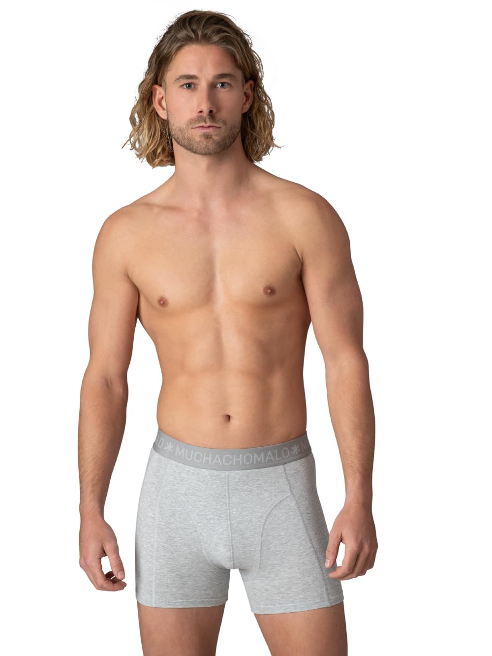 Muchachomalo Boxer da uomo, biancheria intima in cotone da uomo, confezione da 6 pezzi, boxer stampati, taglio classico, con elastico in vita