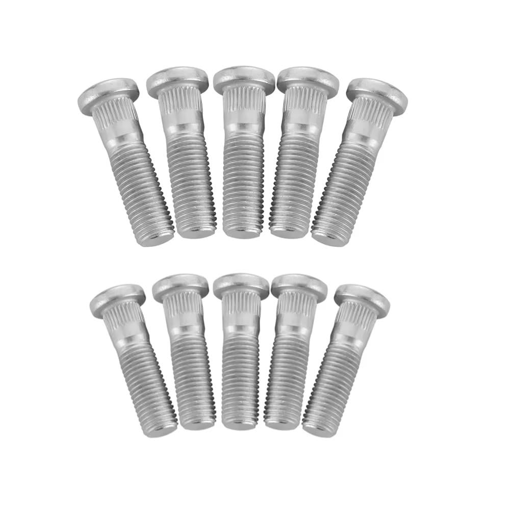 Ruota Bulloni Alette Prigionieri Compatibile Con Hyundai Per Accent 2000-2020 Per Elantra 1998-2020 Auto Ruota Borchie M12x1.5 Ruota Lug Nut Set Per Bullone 52950-14140(Studs 10pcs)