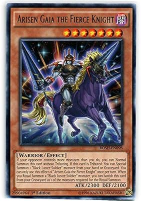 YU-GI-OH! - Arisen Gaia The Fierce Knight (BOSH-EN098) - Breakers of Shadow - Unlimited Edition - Rare