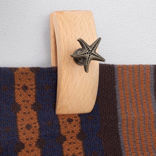 Amazon.com: TEITEAI 4 Pack Tapestry & Quilt Hangers, Classy Wooden Rug ...