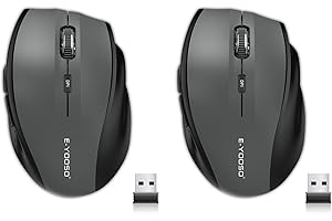 2 Pack Wireless Mouse - E-YOOSO Wireless Mouse 18 Months Battery Life