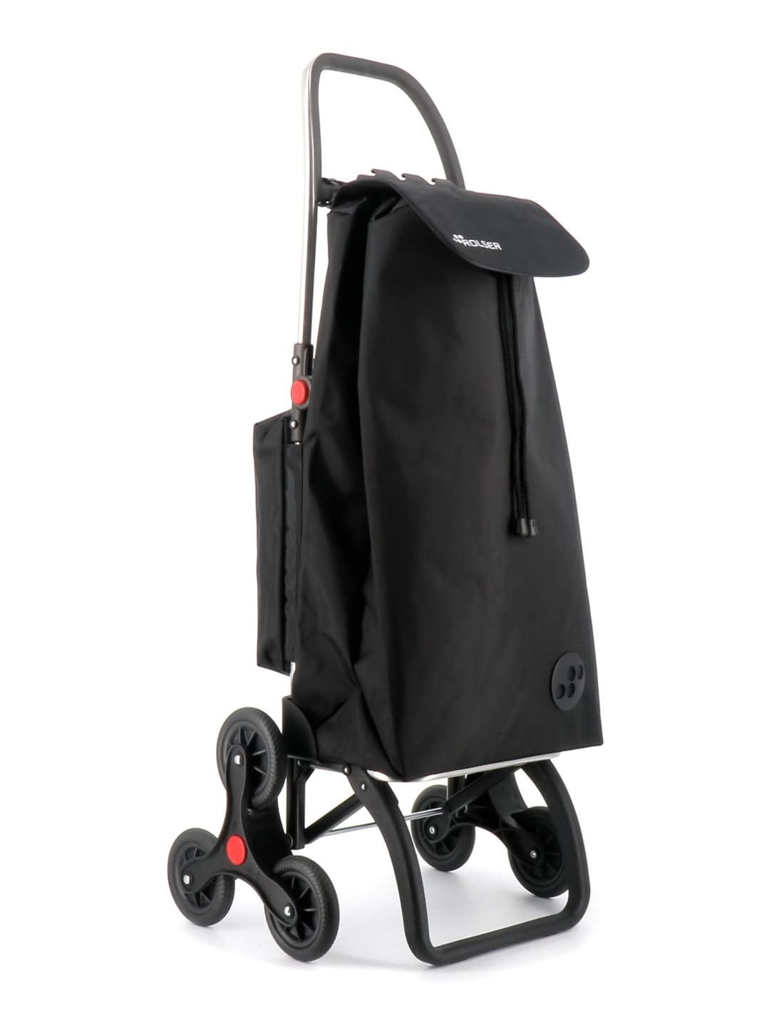 Klappbarer Einkaufstrolley Rolser I-Max Thermo Zen 6 Räder Treppensteiger - Schwarz