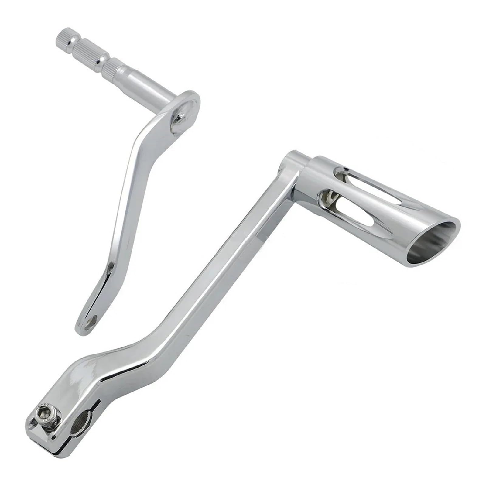 LKHJDBIY Shift Peg Motorcycle Shift Lever Shifter Pegs Heel Toe Pedal Forward Controls Fit for Harley Softail Heritage Breakout 114 Heel Toe Shifter Levers(E-Chrome)