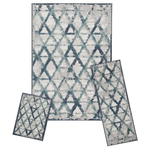 ACHIM 3-Piece Indoor Area Rug Set - Non-Slip Rug Set