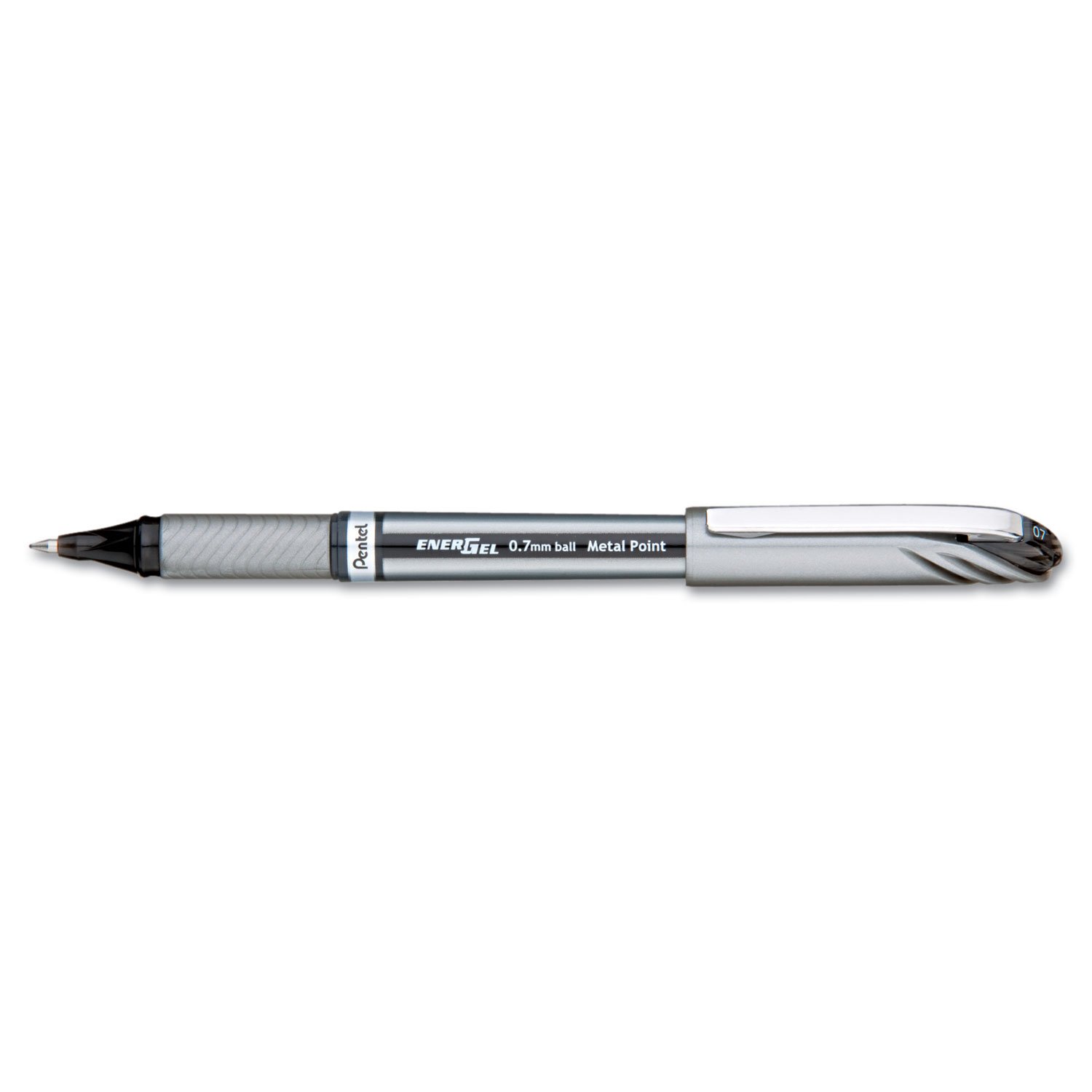 Pentel BL27 EnerGel Plus Gel ink Rollerball Pen, 0.7mm Tip, Black ink (Single Pen)