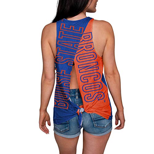 FOCO NCAA Boise State Broncos Womens Tie Breaker Tank Top Shirt, Team Color, Large