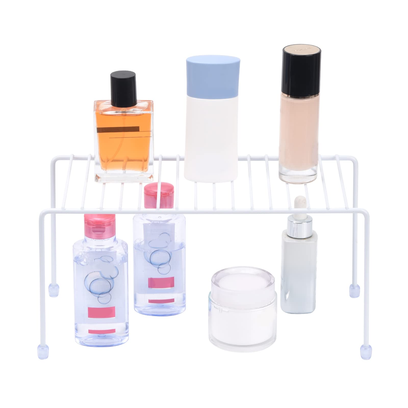 Étagères de cuisine, mini étagère de rangement, organisateur pour cuisine, réfrigérateur, armoire, salle de bain (blanc 4)