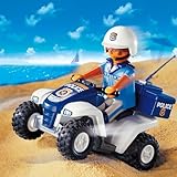 Der Retroreibungsmotor seines Quads hilft ihm, schnell dorthin zu kommen, um den Dieb zu fangen. Der Polizist nimmt den Dieb zur Polizeistation und legt ihm Handschellen an