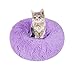 SEDOXX Pet Sofa Bed Cat Bed for Indoor Cats Small Cat Plush Pet Bed Anti Slip Donut Kitty Bed Puppy Bed Dog Cuddler Keeping Warm Dog Bed Soft Fluffy,70cm,Purple