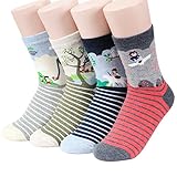 Socksense Choice Famous Japanese Series Animation Print Crew Socks (Ghibli Animation2_4pairs)