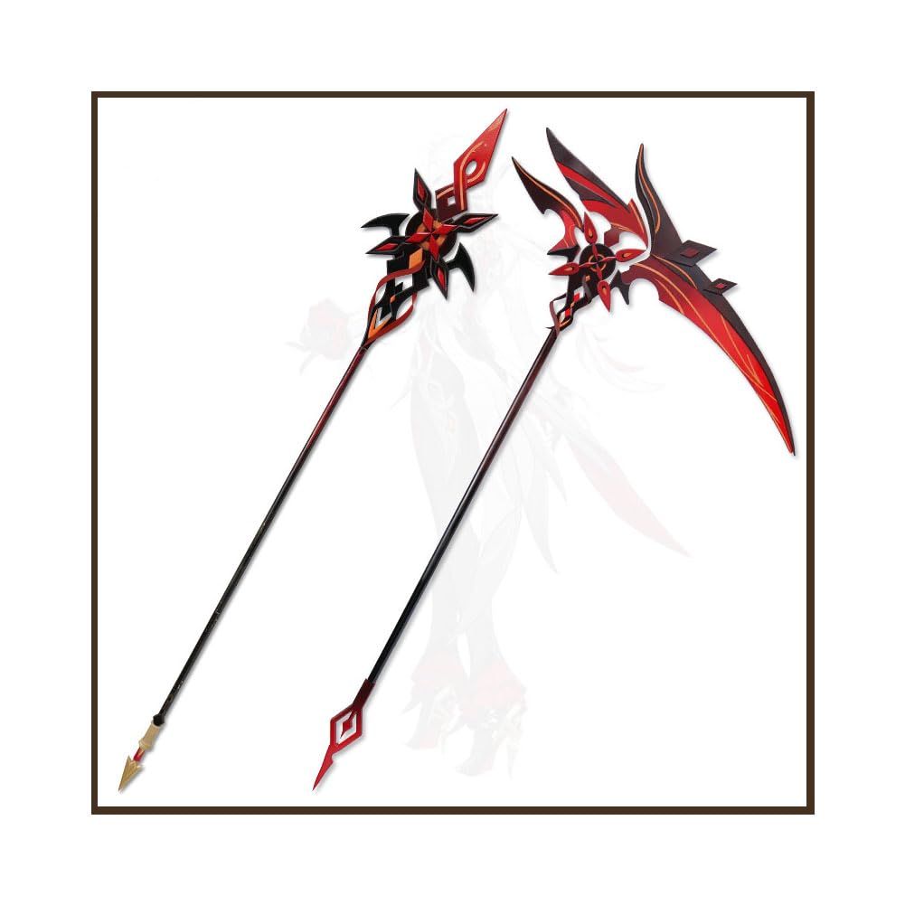 Amazon.co.jp: アルレッキーノ 召使 モチーフ武器 鎌 槍 長矛 赤月の