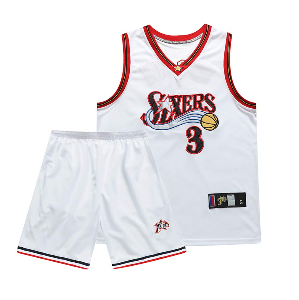 Allen Iverson Philadelphia 76ers Practice T-shirt - Red, Youth & Adult Sizes S-4XL 10 thumbnail image