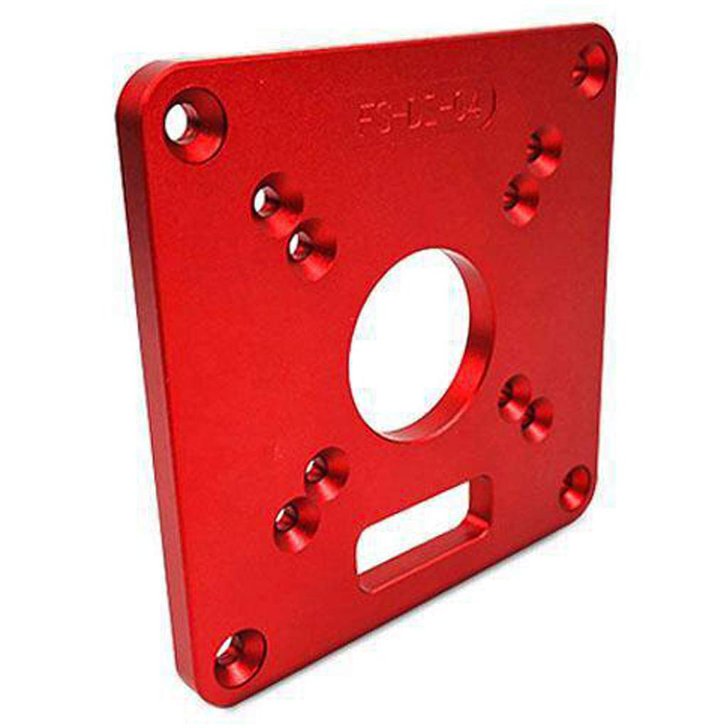 Router Placa de Aleación de Aluminio Router Mesa Bandeja Inserción Universal Trimmmaschine Flipboard para carpintería Bancos Mesa