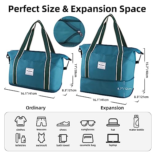 AirTag Holder Bundle for Wallet and Travel Bag | Slim 0.1 inch Airtag Card Holder | Duffel Bag for Women and Men