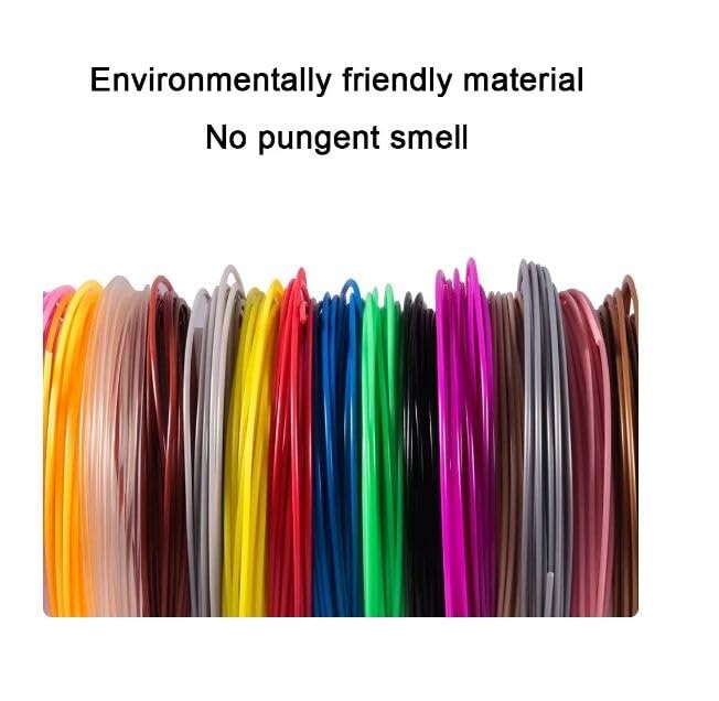 Generic 3D Pen Printing Cables: 5M PLA Filament Refills in 10 Colors, 1.75mm – Perfect for Creative 3D Art Projects