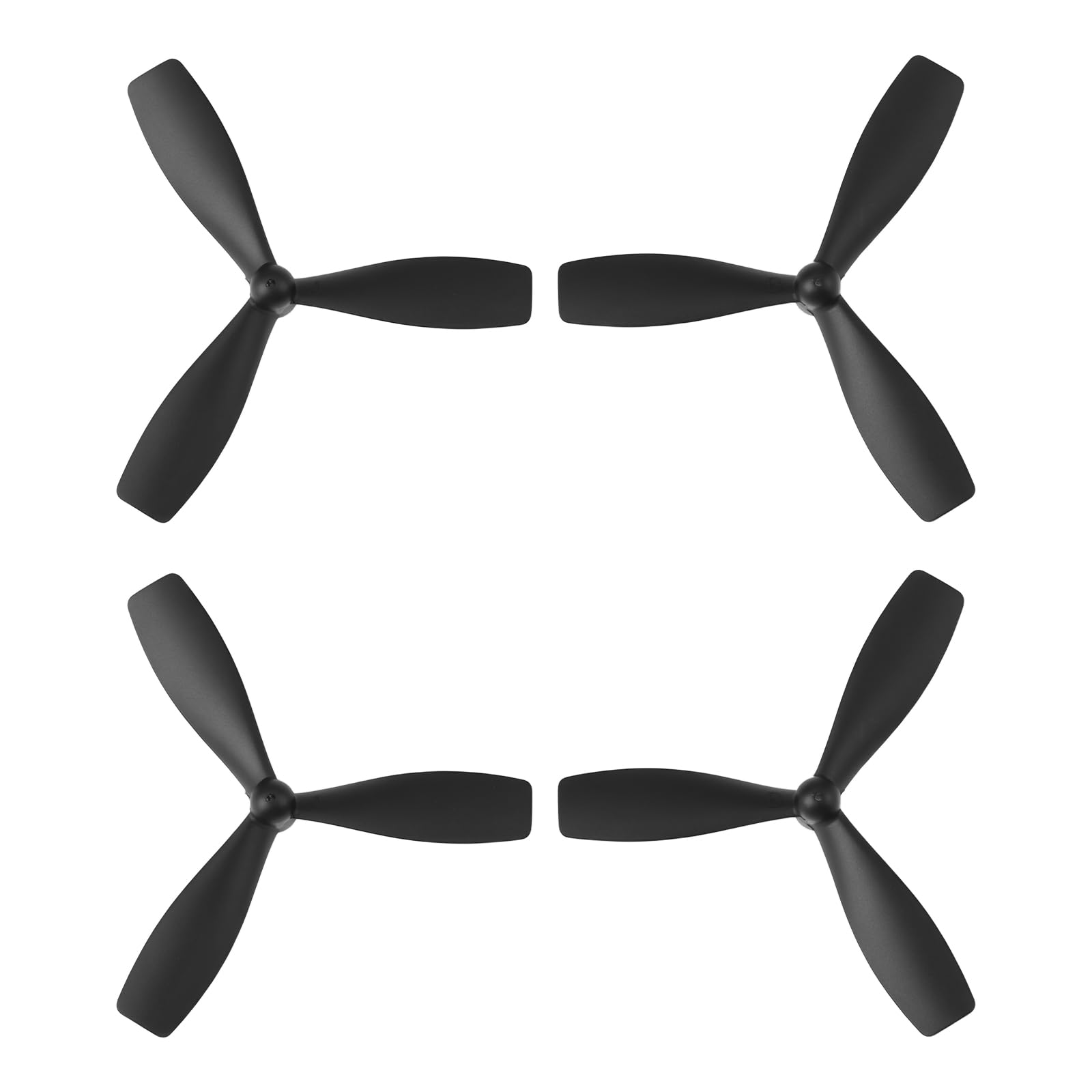 YINETTECH 2 works RC Airplane Propeller Compatible with Fei Xiong FX816 FX817, Black, 40 × 46 mm