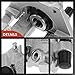 A-Premium Disc Brake Caliper Assembly with Bracket Compatible with Select BMW Models - 330Ci 2001-2006, 330i 2001-2005, X3 2004-2010, E46 E83 Series - Rear Driver and Passenger Side