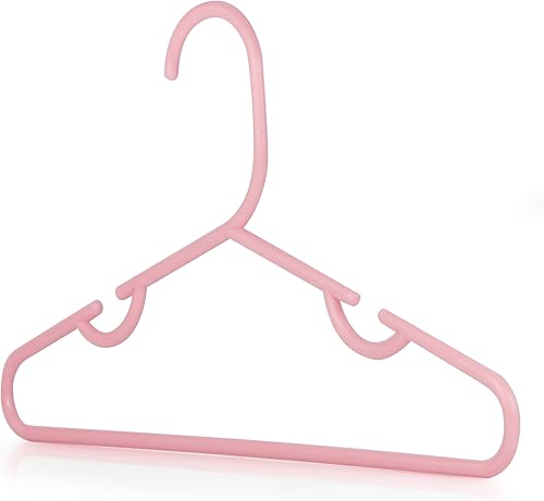Miniatura 2 de HANGERWORLD Perchas infantiles para guardería y armario infantil (20 unidades, rosa)