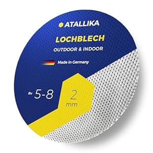 Atallika Lochblech Aluminium rund Rv 5-8 Ø 800mm