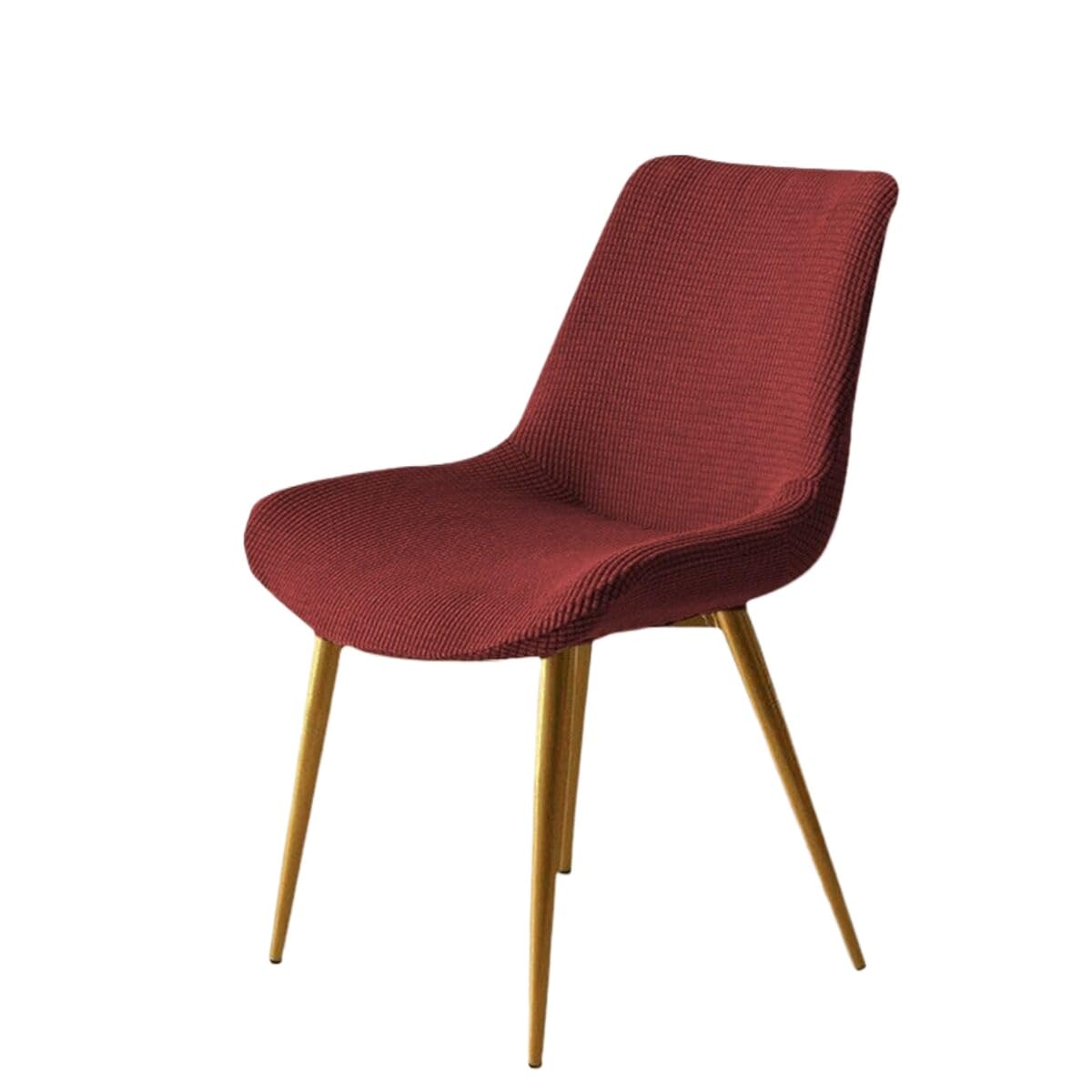 SZHMZ Stretch Chair Slipcover Shell Chair Covers Back Dining 6/2/4PCS Stretch Shell Dining Chair Slipcovers,Jacquard Scandinavian Dining Chair Covers Washable Removable Chair Protector(A10,6PCS)