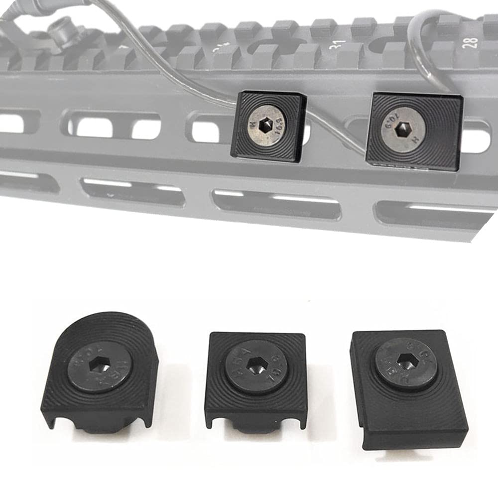 Mlok compatible Metal Rail cubierta cable clip sistema de gestión modular linterna cola Picatinny carril cubierta Caza Accesorios