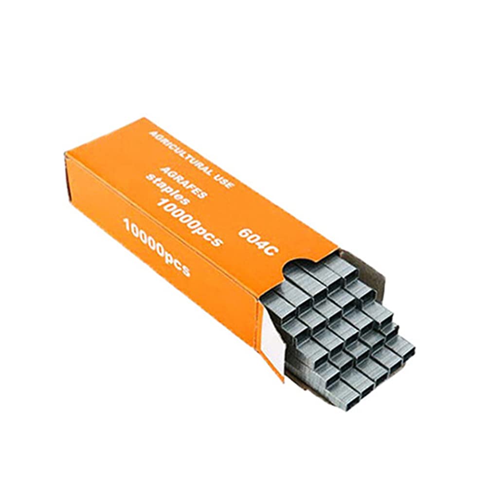 A/A Staples for Plant Tying Machine, Garden Plant Tool For Vineyard, Vine Tying Staples Plant Agriculture Tape Tool Tapener For Fruit Flower Vegetable (C：A Box Of Staples)