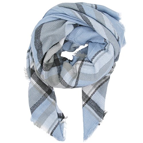 Canvalite Girl Mujeres caliente Mantas Cozy Pashmina bufanda larga tartán enrejado mantón