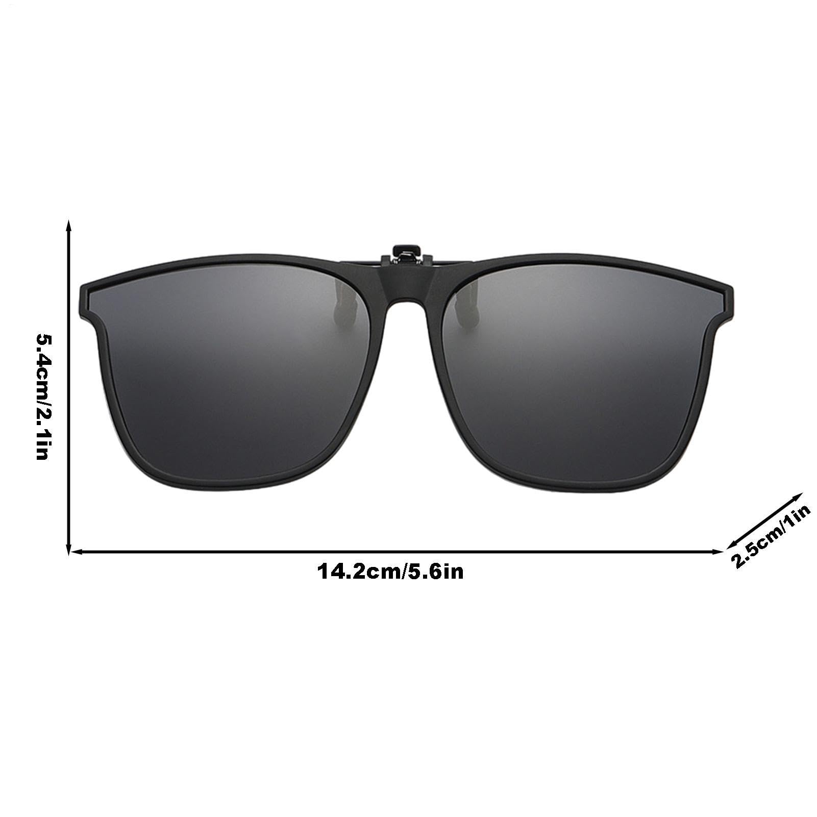 Lunettes Polarisées Rabattables À Clipser Protection UV Pour Pêche Conduite Voyages