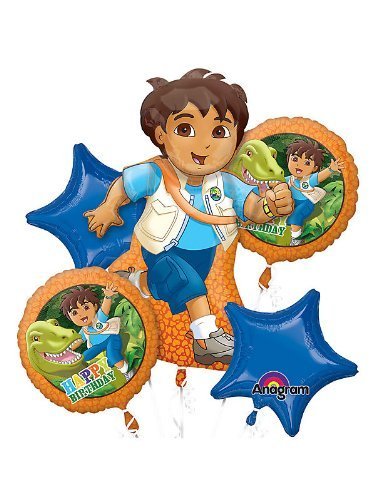 Go Diego Go Dora The Explorer Mylar Foil Balloon Set Bouquet by Loftus