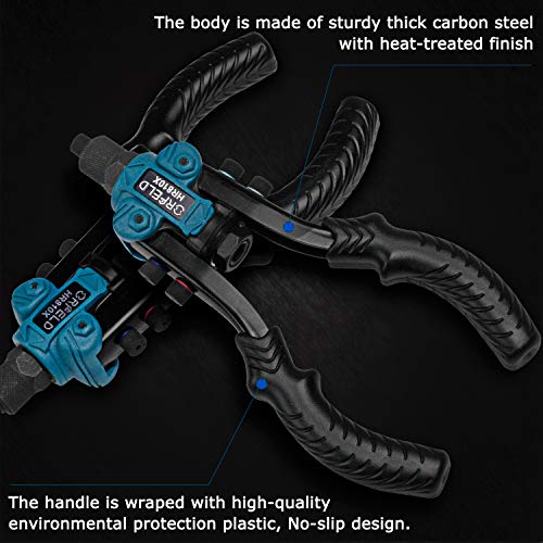 ORFELD Rivet Gun, 11'' Hand Heavy Duty Rivet Tool with 50pcs Rivets, 5 Replaceable Nosepieces,5 in 1 Hand Riveter. - Thumbnail 5